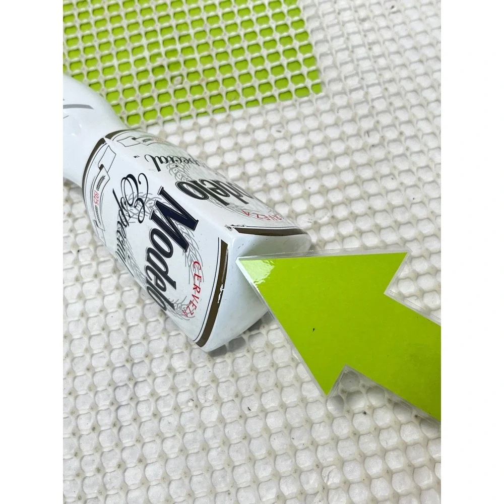 Modelo Especial Beer Tap Handle White Gold Cerveza Draft Bar Triple Side 10.5